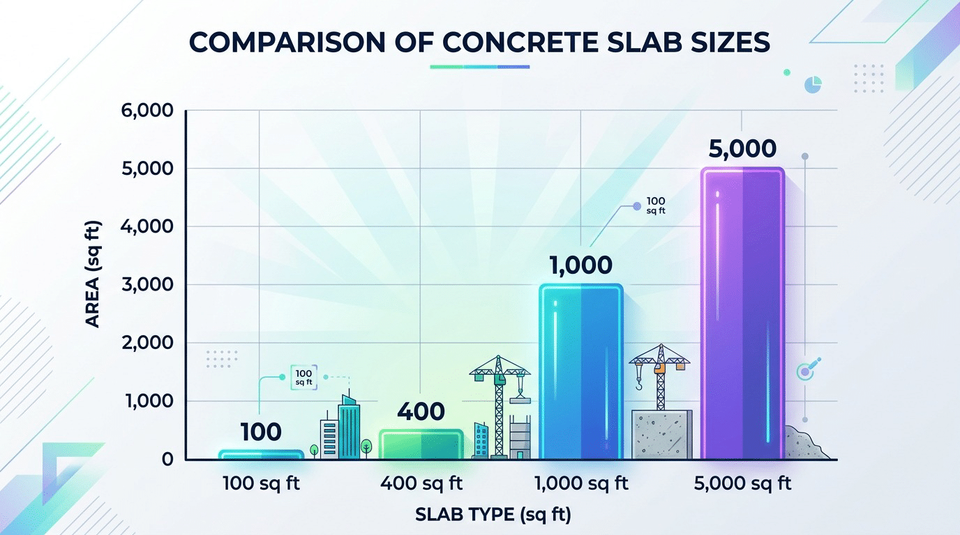 Concrete slab cost by size