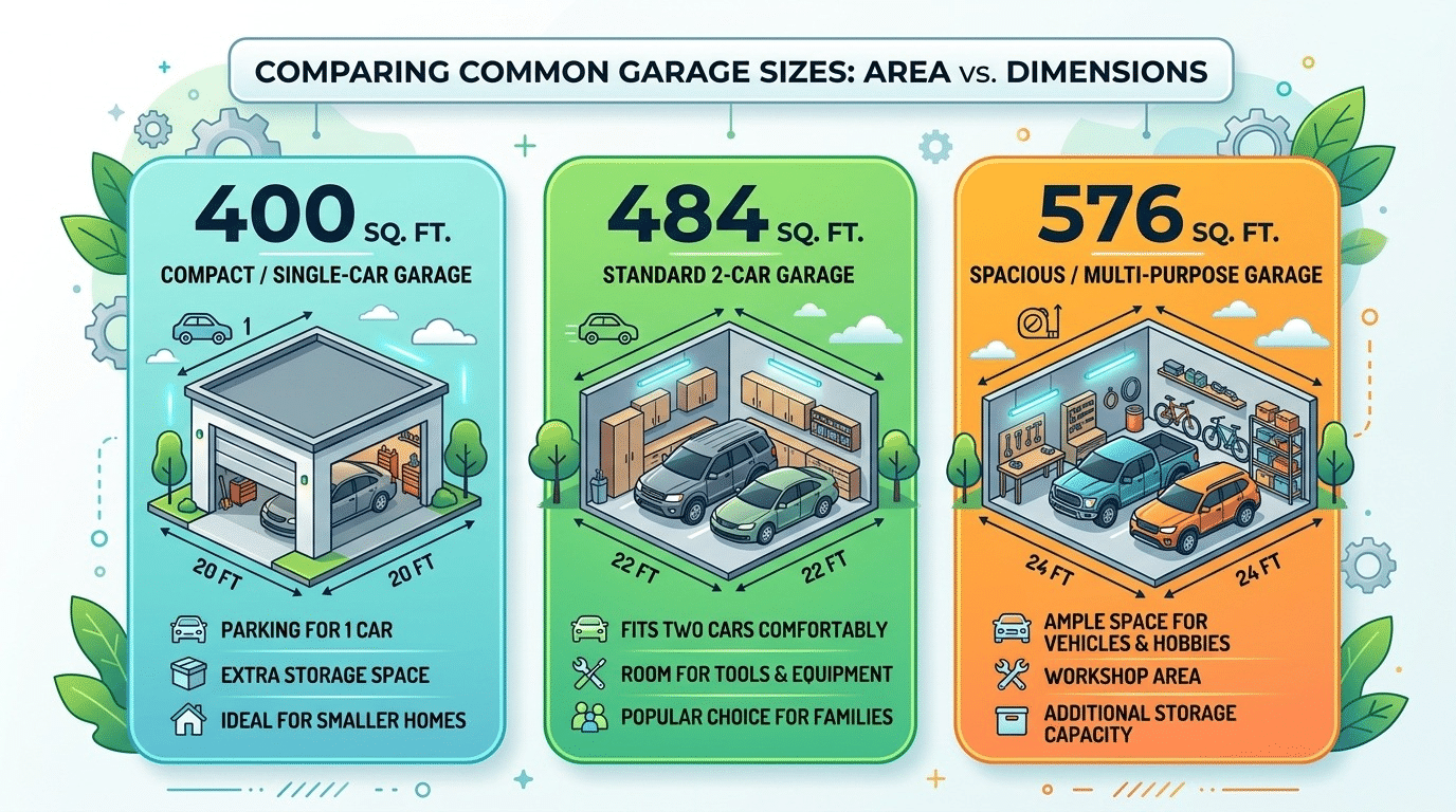 2 car garage cost per square foot