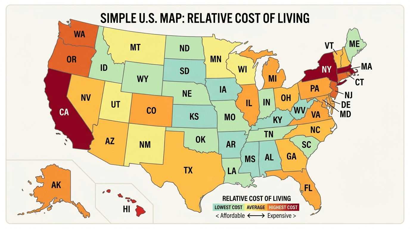 Concrete slab cost by U.S. region
