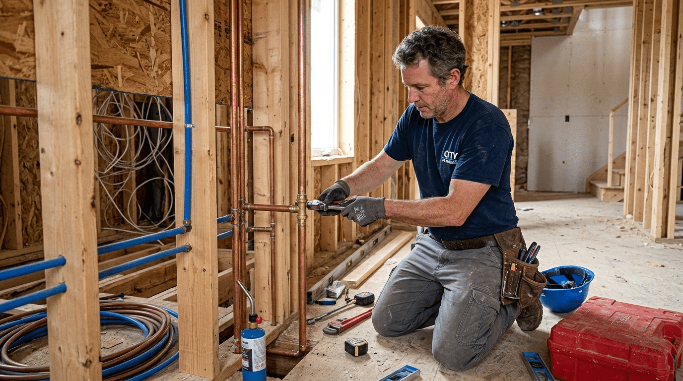 rough in plumbing cost for a new house
